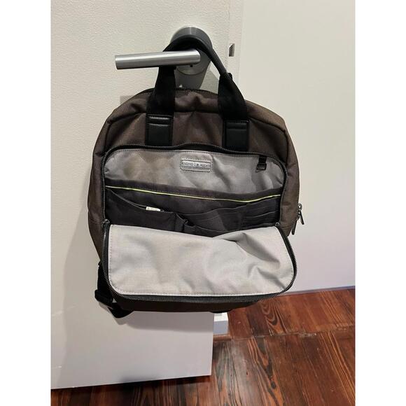 Knomo Brompton Classic Dale Tote Backpack 15in Brown - Picture 3 of 8